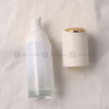 Luxury Platinum White Glass Skincare Packaging Set