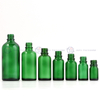 Green Glass Dropper Bottle
