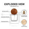 Square Thick Bottom Clear Glass Perfume Bottle (30ml / 50ml / 100ml)