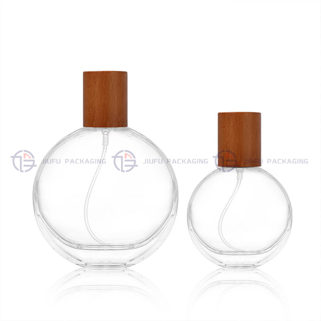 Round Thick Bottom Clear Glass Perfume Bottle (30ml / 50ml / 100ml)