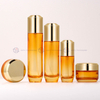 Luxury Electroplated Silver Cap Glass Skincare Packaging Set