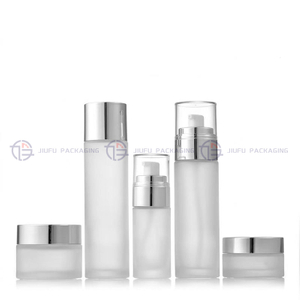 Luxury Frosted Glass Cosmetic Packaging Set