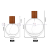 Round Thick Bottom Clear Glass Perfume Bottle (30ml / 50ml / 100ml)