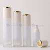 Luxury Platinum White Glass Skincare Packaging Set
