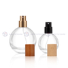 Round Thick Bottom Clear Glass Perfume Bottle (30ml / 50ml / 100ml)