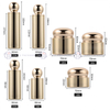 Luxury Electroplated Gold Cosmetic Glass Packaging Set