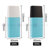 30ml Solid Blue Lotion Pump Serum Bottle