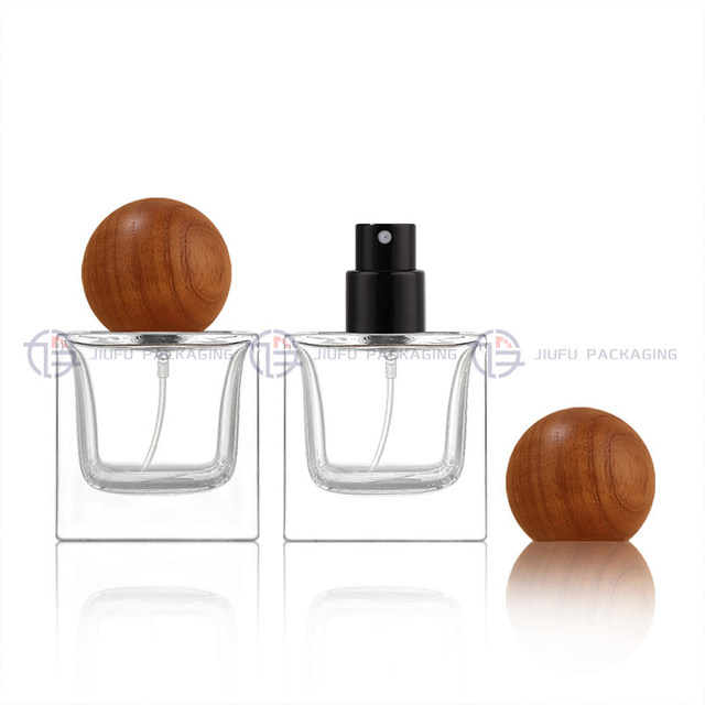 Square Thick Bottom Clear Glass Perfume Bottle (30ml / 50ml / 100ml)