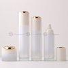 Luxury Platinum White Glass Skincare Packaging Set