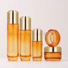 Luxury Electroplated Silver Cap Glass Skincare Packaging Set
