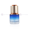 Gradient Blue Glass Dropper Serum Bottle (30ml Thick Bottom & Custom)