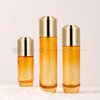 Luxury Electroplated Silver Cap Glass Skincare Packaging Set