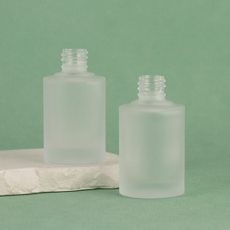 Frosted Clear Flat Shoulder Glass Dropper Bottle Advantages