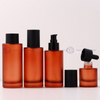 Matte Spray Coated Travel Skincare Glass Bottle Set
