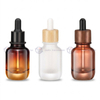 Gradient Blue Glass Dropper Serum Bottle (30ml Thick Bottom & Custom)