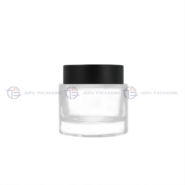 Transparent Glass Cream Jar (20g–100g & Custom)