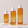 Luxury Electroplated Silver Cap Glass Skincare Packaging Set