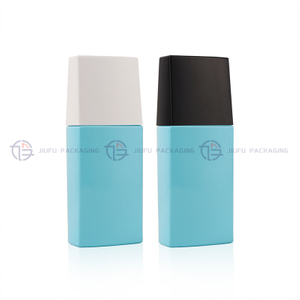 30ml Solid Blue Lotion Pump Serum Bottle
